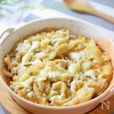 便秘解消に♪長芋ソースで!切干大根の和風グラタン☆