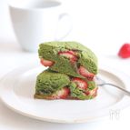 米粉とおからで作る♪抹茶いちごスコーン