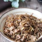 ご飯にもビールにもバッチリ♡牛肉と糸こんの甘辛しょうが煮