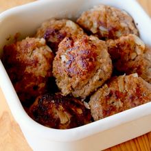 【作り置き♪ひとくちハンバーグ】子どもが大好き！