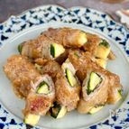 ズッキーニと大葉の豚バラ巻き【甘辛ごま味噌】