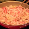 ブロッコリーの茎で栄養丸ごと♪【豚バラのザーサイ風中華炒め】の工程1