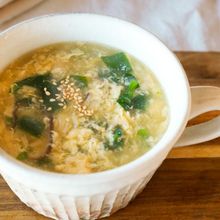 子どもが飲み干す【ほうれん草のとろ玉スープ】