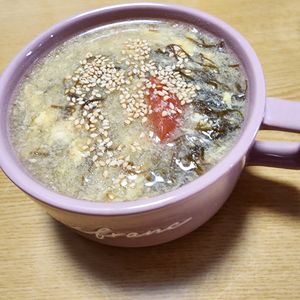 ナムディの作ってみた!投稿(［もずく酢のサンラータン風スープ］5分で！酸味のあるスープ)