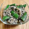 しのしのしのの作ってみた!投稿(クセになるおいしさ【スナップエンドウと蓮根のごまマヨサラダ】)