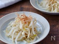 箸休めに！【もやしのごま酢和え】