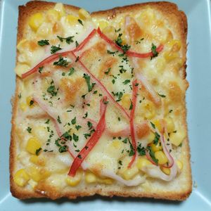 よっこの作ってみた!投稿(朝ごはんに食べたい♪かにマヨコーンぱん)