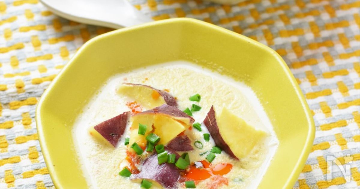 お芋でほっこり温活～♪台湾風豆乳スープ【シェントウジャン】