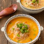 煮込むだけ簡単！コク旨！豆乳ごま味噌担々スープ