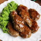 牛肉とごぼうの照り焼きつくね