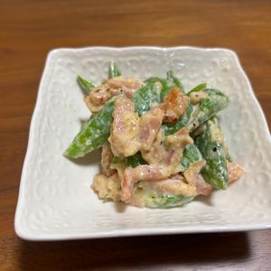 こむぎの作ってみた!投稿(旬のやみつき副菜♡【シーザースナップえんどう】)
