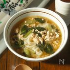 １杯でポカポカ♡【鶏と小松菜のあんかけうどん】