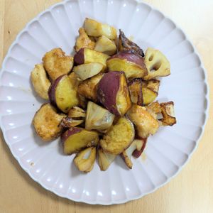 ゆいの作ってみた!投稿(【おさつれんこん酢鶏】シャキほくっ♪甘酸っぱさがおいしい♡)
