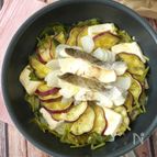 ワンパンほったらかし無水調理♪鱈とたっぷりお野菜蒸し