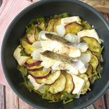 ワンパンほったらかし無水調理♪鱈とたっぷりお野菜蒸し
