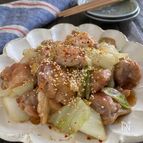 鶏肉と白菜のオイスターソース炒め