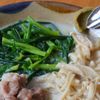 ニラと豚肉の豆乳さっと煮の工程4