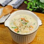 簡単なのに濃厚！ベビーホタテのみそ豆乳チャウダー