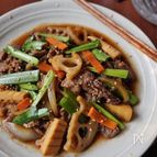 スタミナUP！ニラと牛肉のオイスターソース炒め