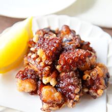 夏のおつまみに最高🍺🍺ニンニク風味のたこ唐揚げ😋