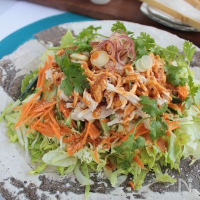 バンバンジーサラダ§旨ダレで鶏むね肉と野菜いっぱい食べよう