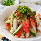 【3分で無限ナムル】シャキッと白菜とカニかまのうま塩ナムル