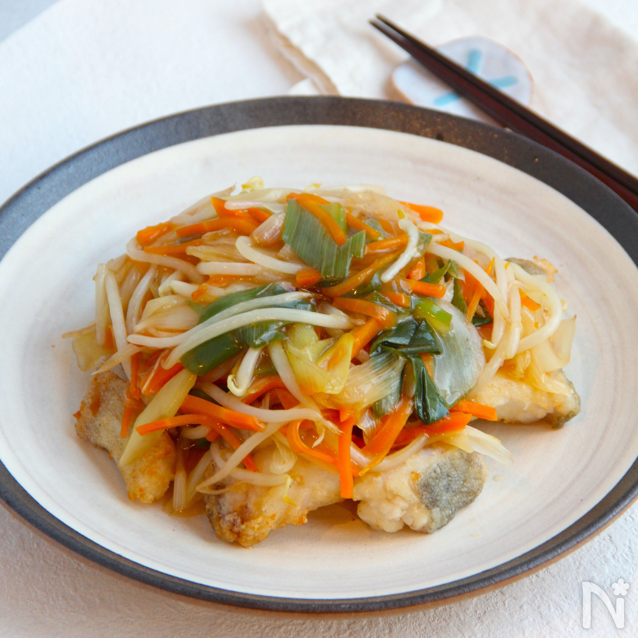 タラの野菜甘酢あんかけ | レシピサイトNadia