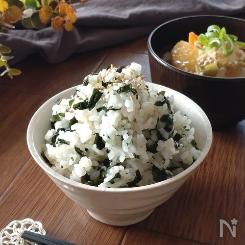 学校給食再現☆簡単わかめご飯。
