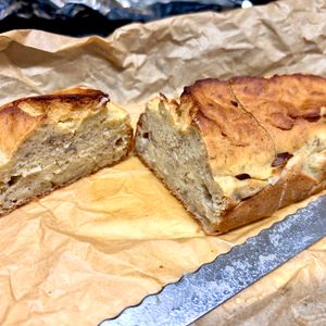 ケの作ってみた!投稿(【油・砂糖不使用】ふわもち♪米粉のバナナケーキ)