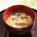 生きくらげのかき玉味噌汁