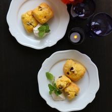 かぼちゃとラムレーズンのスコーン