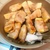 甘酢あんで照りっと♪豚肉のたけのこ巻きの工程4