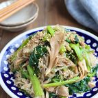 こまツナしらたき炒め【腸活おかず】