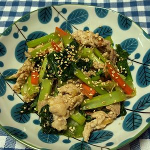 maple cherryの作ってみた!投稿(小松菜と豚こま肉のスタミナ炒め)