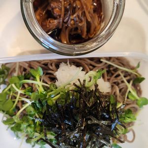 みちょの作ってみた!投稿(レンジで簡単♡自家製なめたけの《おろし蕎麦》)