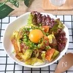 【スパイシーポキ丼】火を使わずに10分で完成