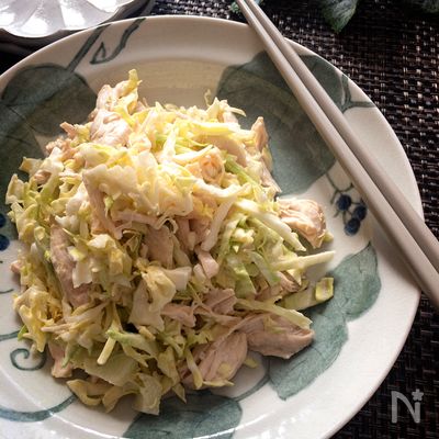 無限春キャベツ〜ノンストップ♡春キャベツと鶏ささみのサラダ