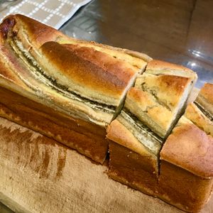 563743の作ってみた!投稿(【焼くまで5分】米粉のスパイシーバナナブレッド)