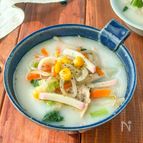 旨味が美味しい♪野菜たっぷりチャンポンスープ