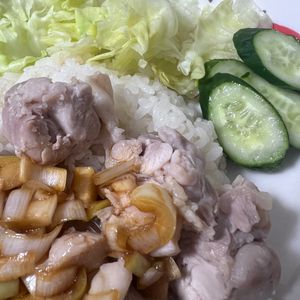 mayumiの作ってみた!投稿(【炊飯器で1発♪おうちで簡単】シンガポールチキンライス)