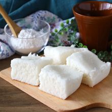 レンジで3分もちふわ米粉蒸しパン。グルテンフリー！卵なし