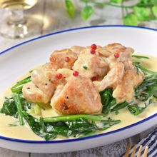 フライパン1つ15分で完成！鶏肉とほうれん草のクリームソテー