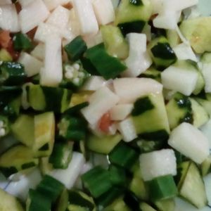 鶏皮坊主の作ってみた!投稿(【きゅうりと長芋の梅和え】さっぱり副菜♡腸活にも！)