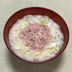 キャピタンの作ってみた!投稿(鍋ひとつですぐできる！【ねぎ塩ツナ麺】)