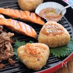 楽しみ方いろいろ！焼きおにぎりとトッピングのグリル焼き