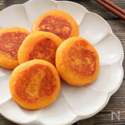 材料3つ！かぼちゃもち♪こどもごはんにも