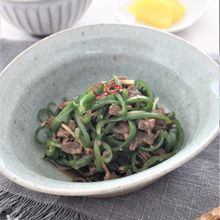 牛肉とピーマンの甘辛炒め
