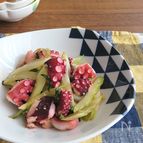 おうちで簡単イタリアン♪たことセロリのガーリックソテー