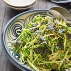 パパっと和えるだけ♪豆苗とツナのチョレギ風サラダ