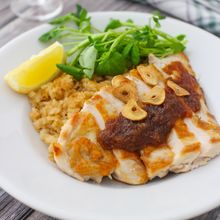 【チキンステーキ&ガーリックライス】バレンタインにも♪
